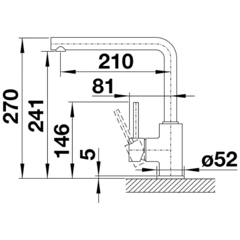 Смеситель Blanco MILA 526657