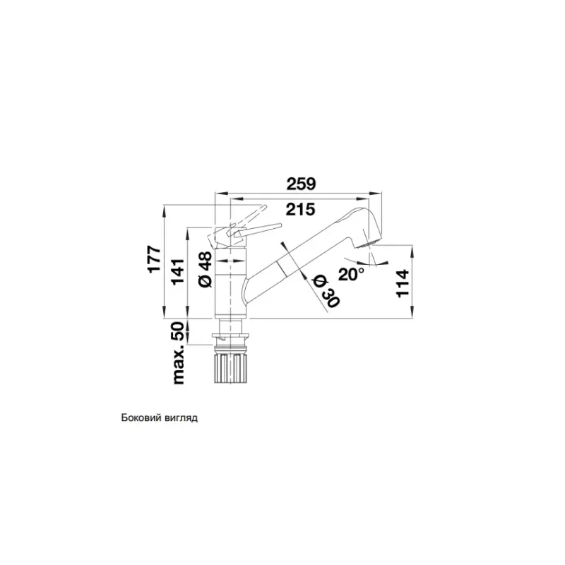 Смеситель Blanco WEGA-S II 526416