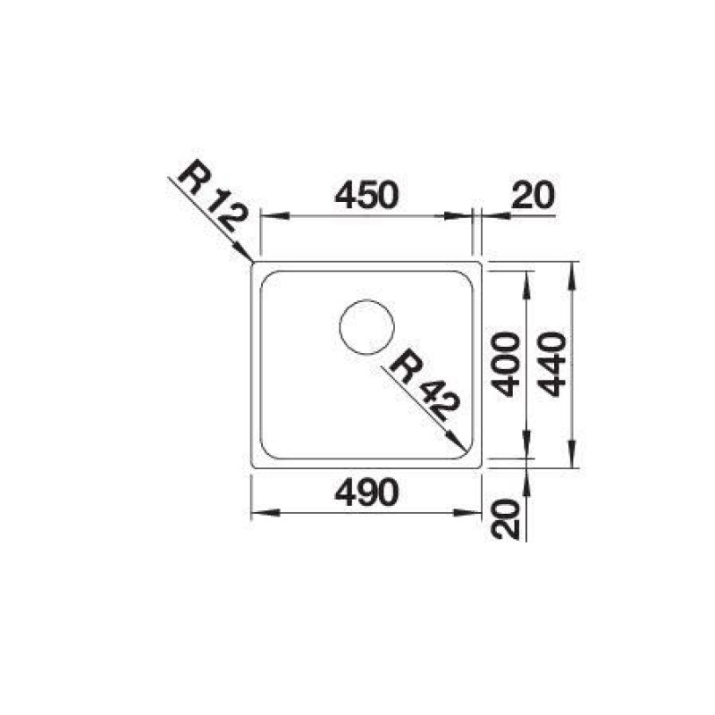 Кухонная мойка Blanco SOLIS 450-IF 526121