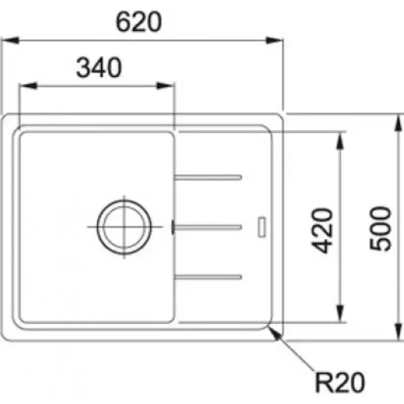Кухонная мойка FRANKE BFG 611-62 114.0272.580