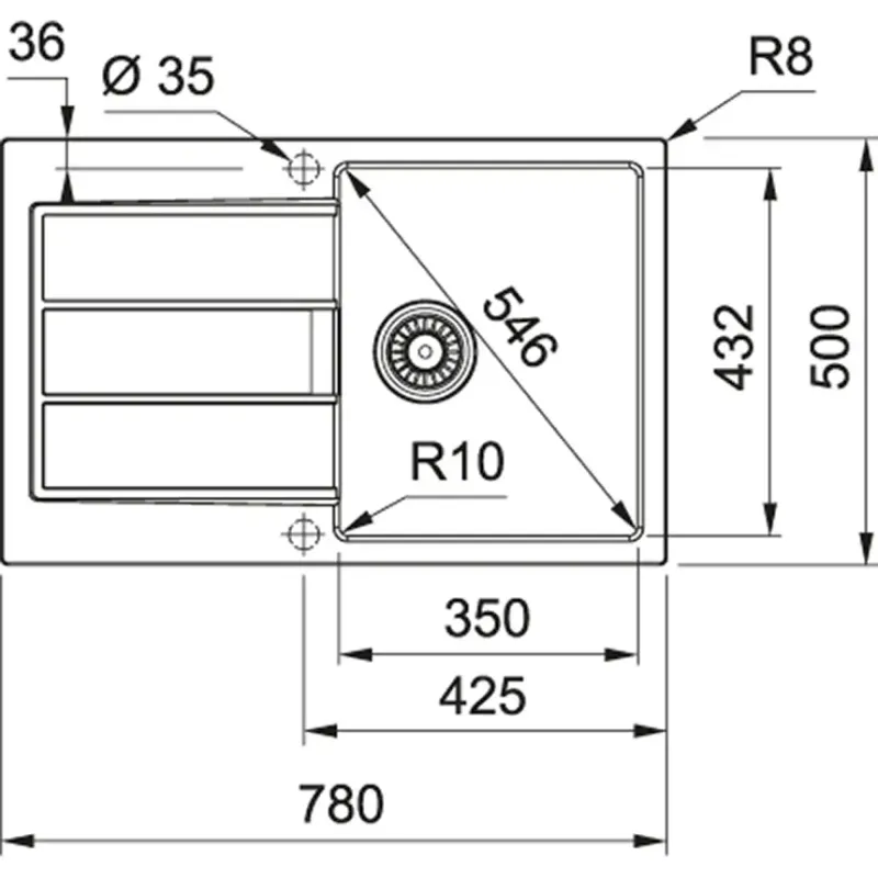 Кухонна мийка Franke S2D 611-78 143.0621.190
