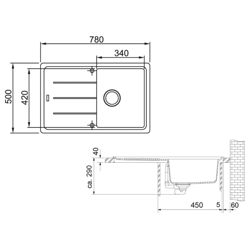 Кухонна мийка Franke Basis BFG 611-78 114.0743.174