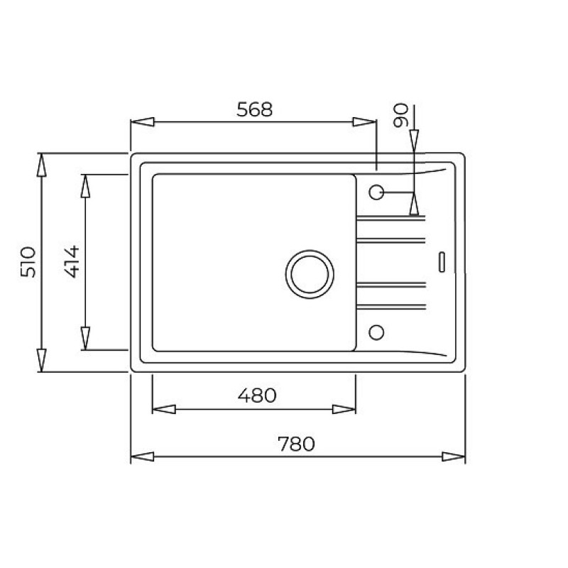 Кухонна мийка Teka Stone 60 S-TG 1B 1D 115330034