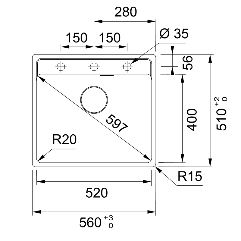 Кухонна мийка Franke MRG 610-52 TL 114.0668.901