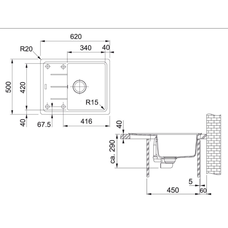 Кухонна мийка Franke Basis BFG 611-62 114.0743.175