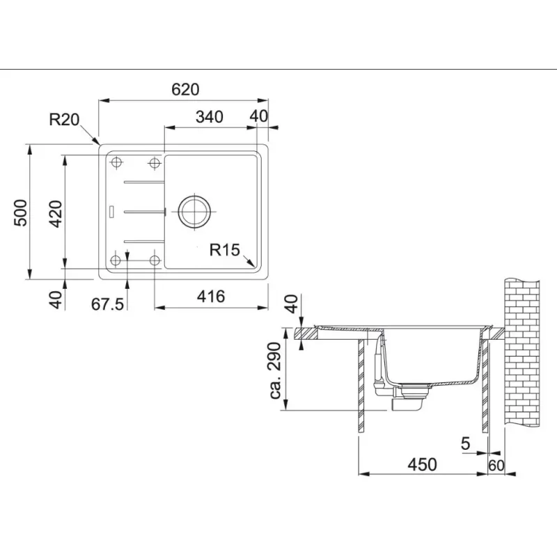 Кухонная мойка Franke Basis BFG 611-62 114.0743.175
