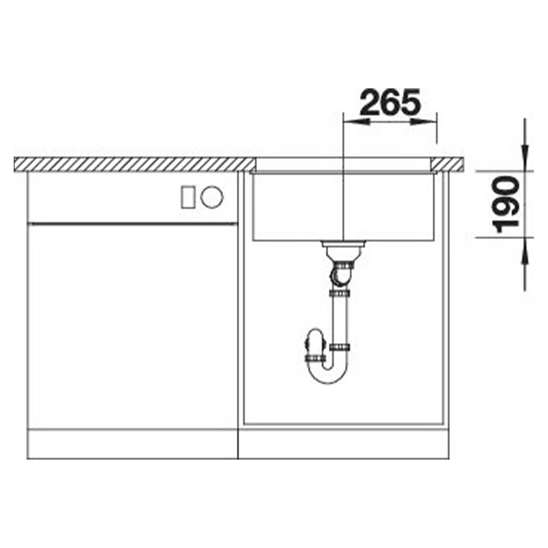 Кухонна мийка Blanco SUBLINE 500-U 527797