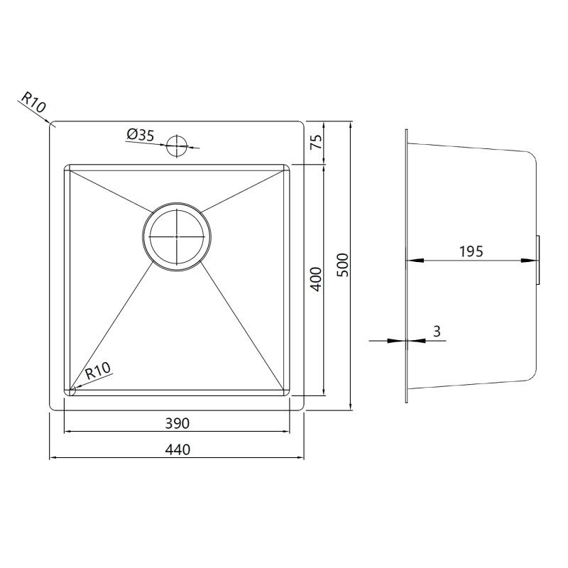 Кухонная мойка Gunter&Hauer Metter 4420 IX