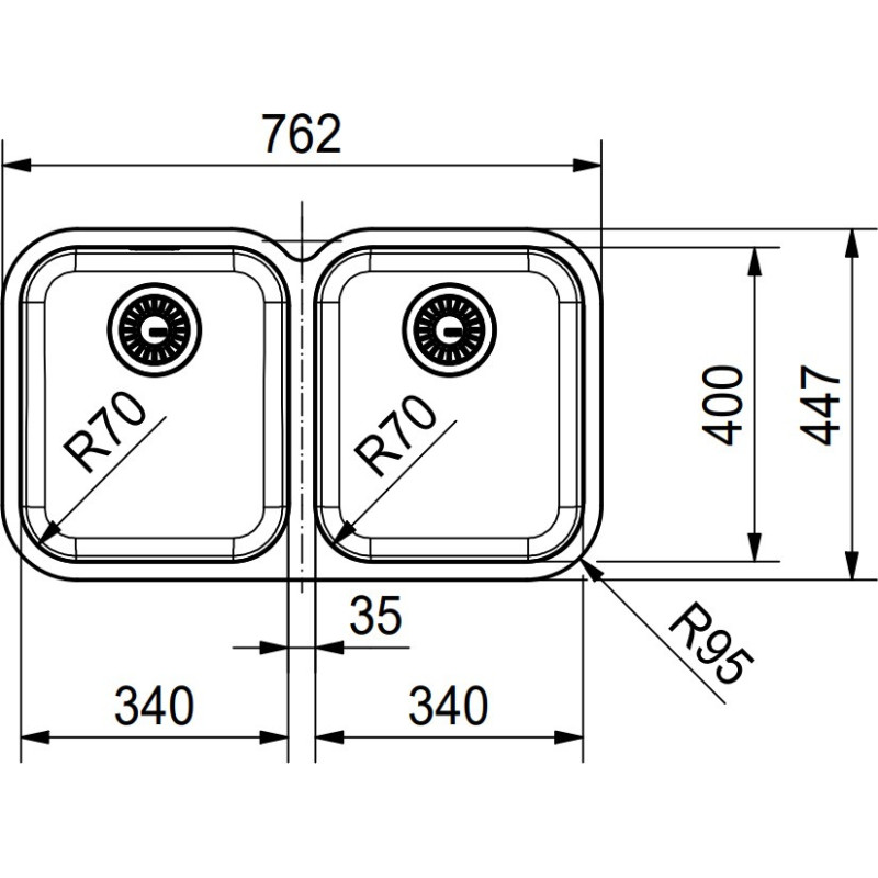 Кухонна мийка Franke Smart SRX 120 122.0739.594