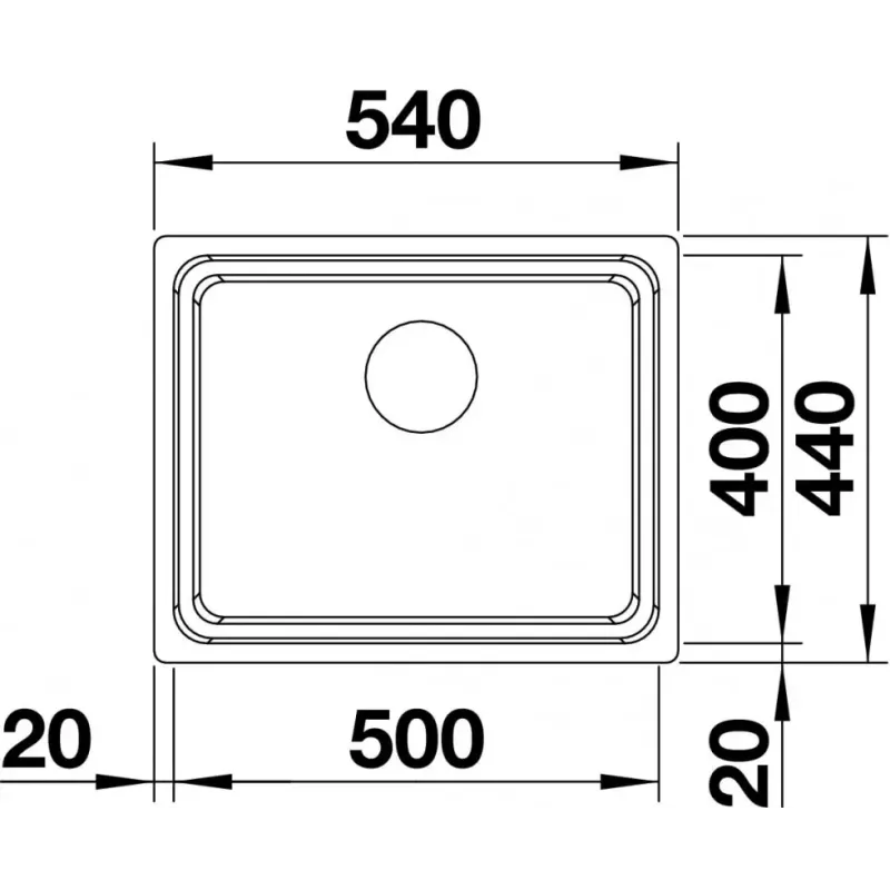 Кухонная мойка Blanco ETAGON 500-U 521841