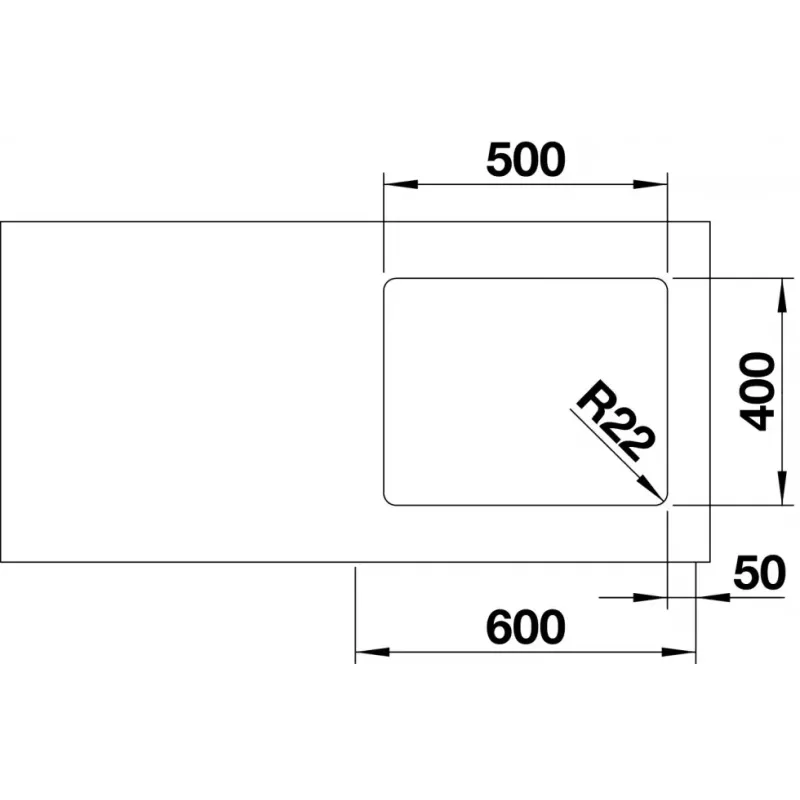 Кухонная мойка Blanco ANDANO 500-U 522967