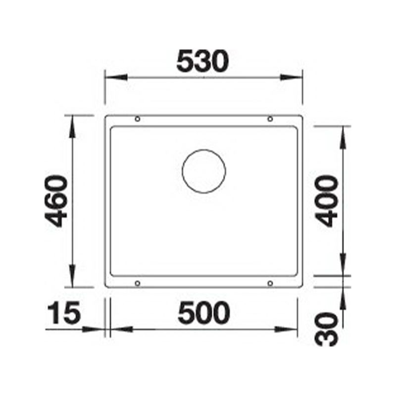 Кухонна мийка Blanco SUBLINE 500-U 527794