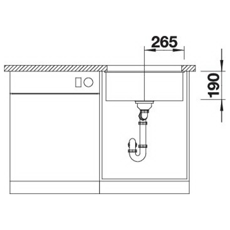 Кухонна мийка Blanco SUBLINE 500-U 527794