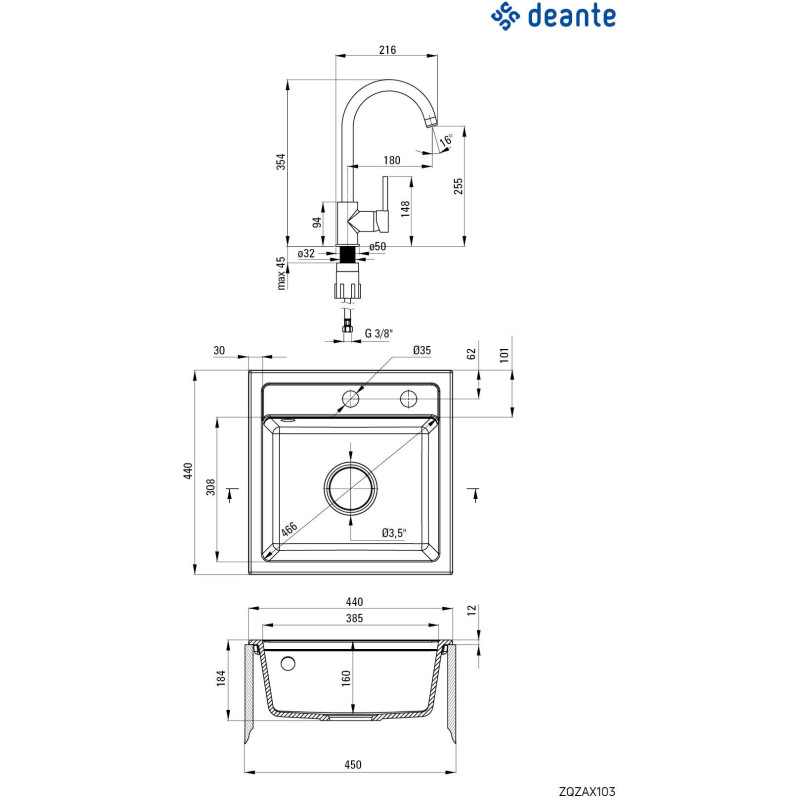 Deante ZQZA2103