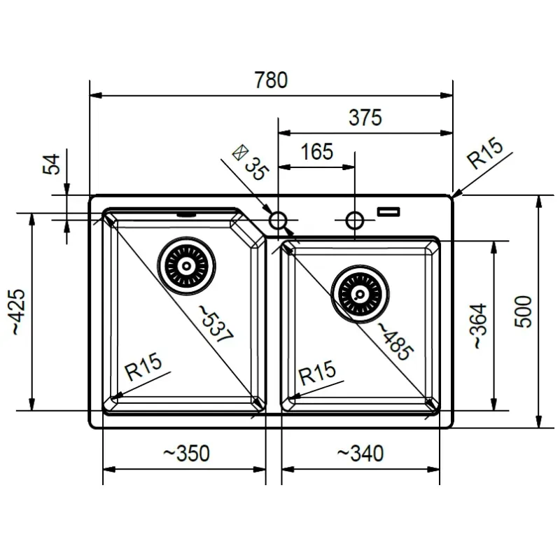 Кухонна мийка Franke Urban UBG 620-78 114.0701.791