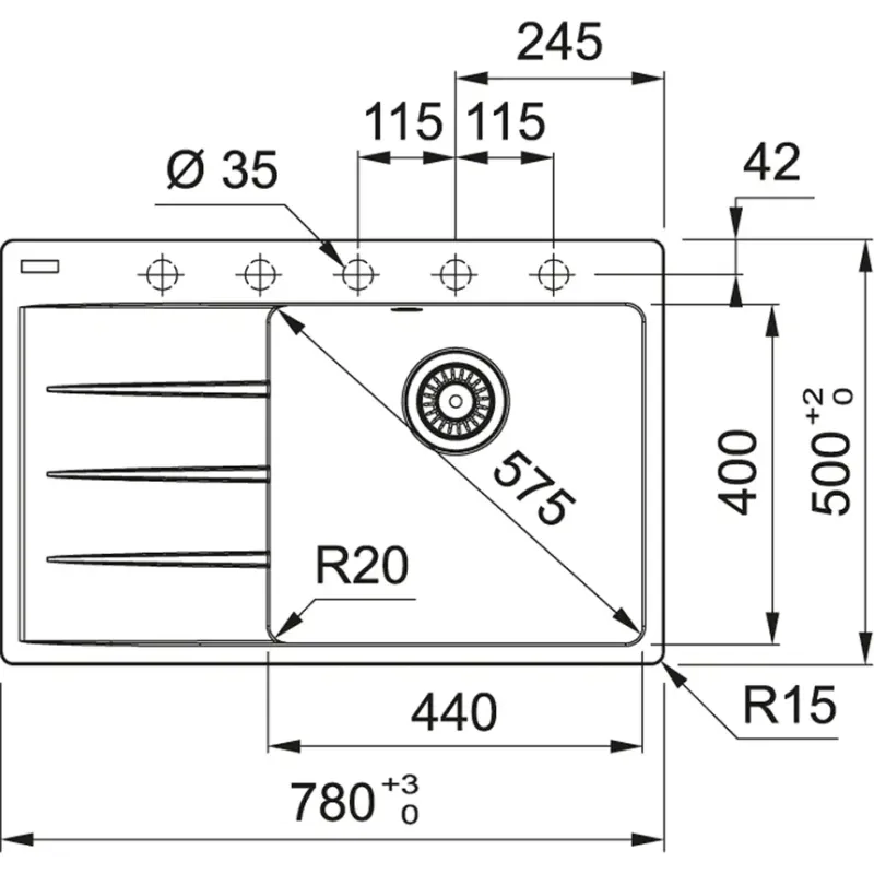 Кухонна мийка Franke Centro CNG 611-78 TL 114.0716.710