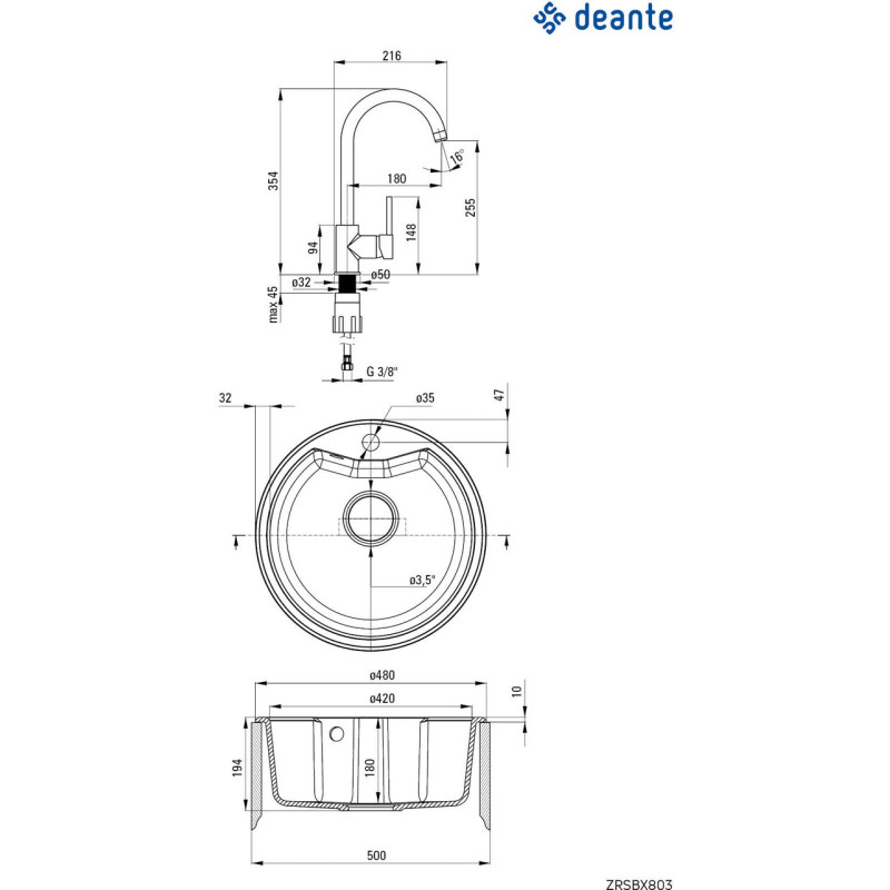 Deante ZRSB2803