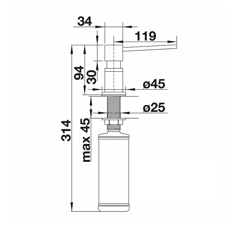 Дозатор Blanco LATO 526177