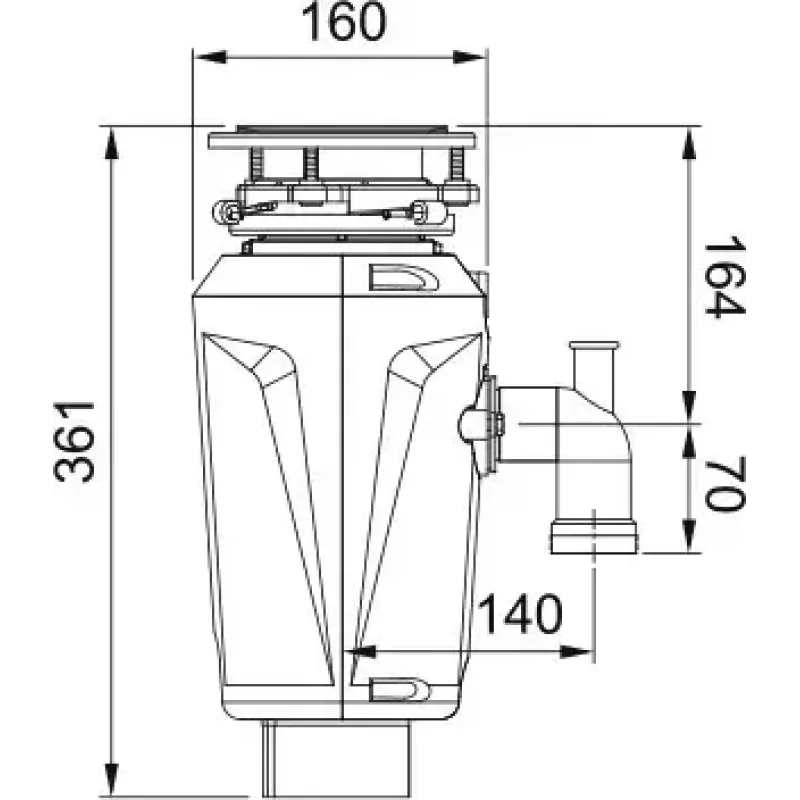Измельчитель отходов Franke Slim 50 (134.0715.098)