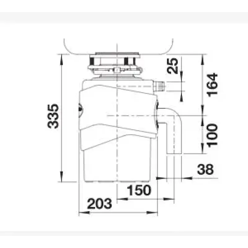 Измельчитель отходов Blanco FWD MAX (526648)