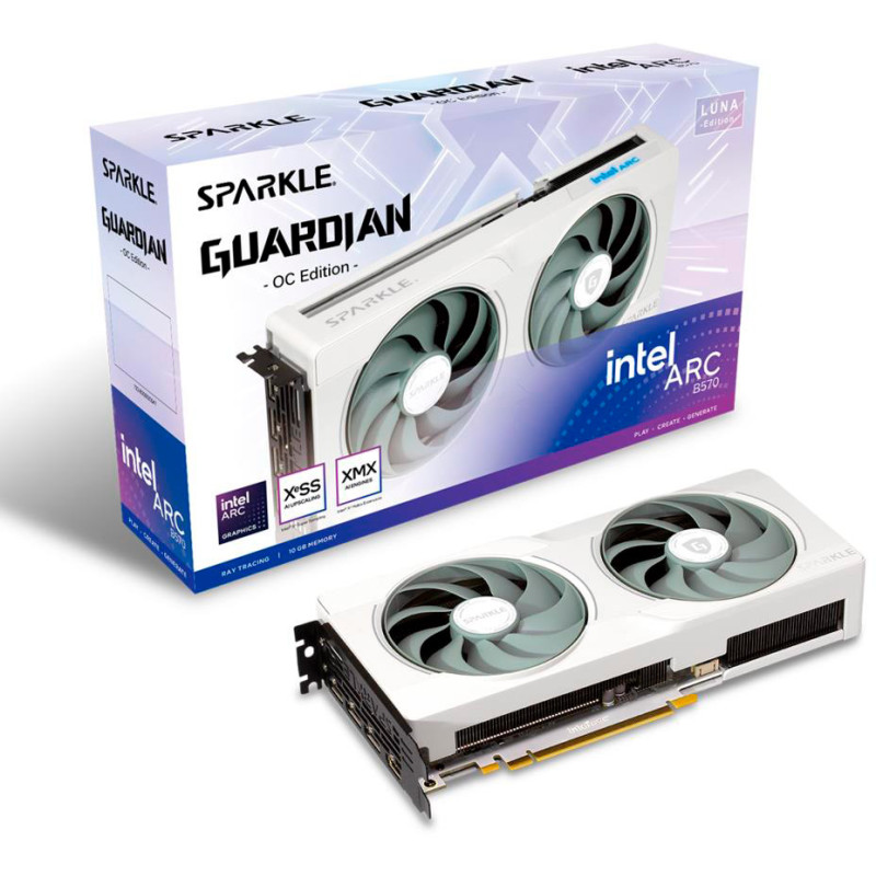 Sparkle Intel Arc B570 GUARDIAN OC 10 GB Luna Edition (1A1-S00430000G, SB570GW-10GOC)