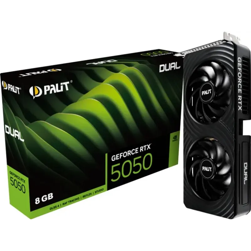 Відеокарта Palit GeForce RTX 5050 Dual (NE65050019P1-GB2070D)