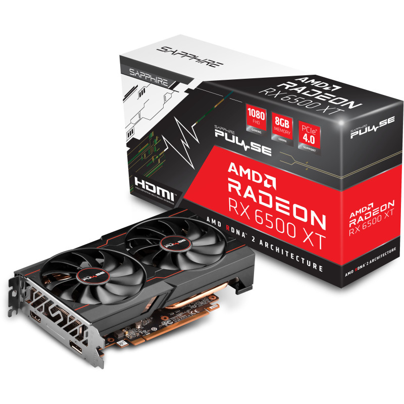 SAPPHIRE Pulse Radeon RX 6500 XT 8GB (11314-08-20G)