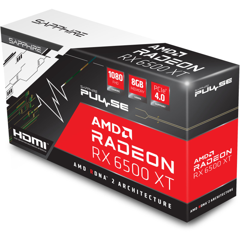 SAPPHIRE Pulse Radeon RX 6500 XT 8GB (11314-08-20G)
