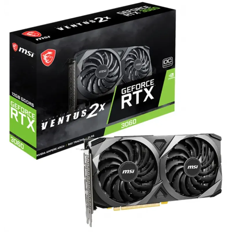 Відеокарта MSI GeForce RTX 3060 VENTUS 2X 12G OC (RTX 3060 VENTUS 2X OC)