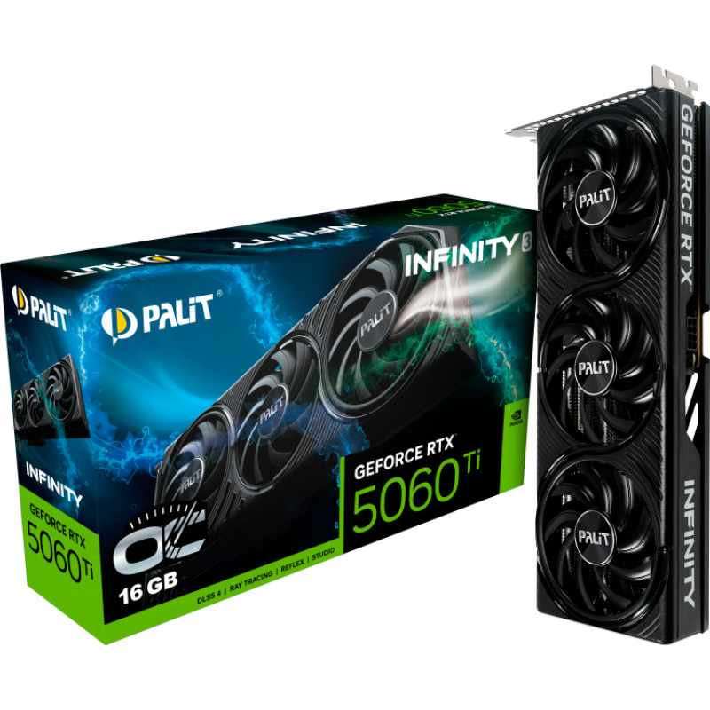 Видеокарта Palit GeForce RTX 5060 Ti Infinity 3 OC (NE7506TS19T1-GB2061S)
