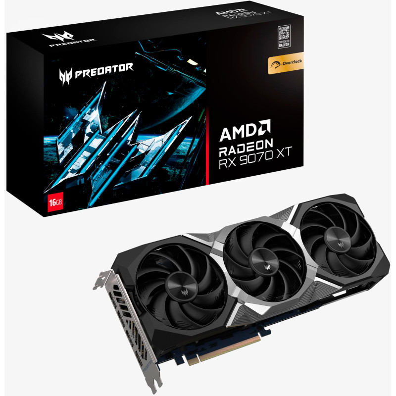 Відеокарта Acer Radeon RX 9070 XT Predator BiFrost OC (DP.Z4FWW.P01)