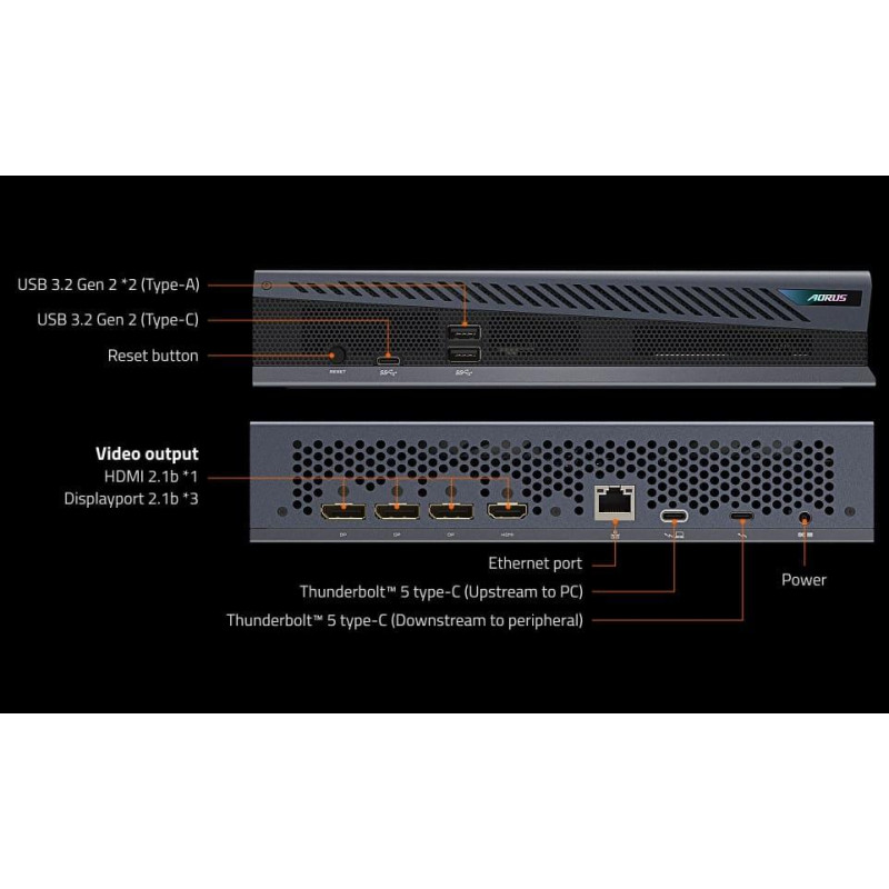 Відеокарта Gigabyte GeForce RTX 5060 Ti AORUS AI BOX 16384MB (GV-N506TIXEB-16GD)