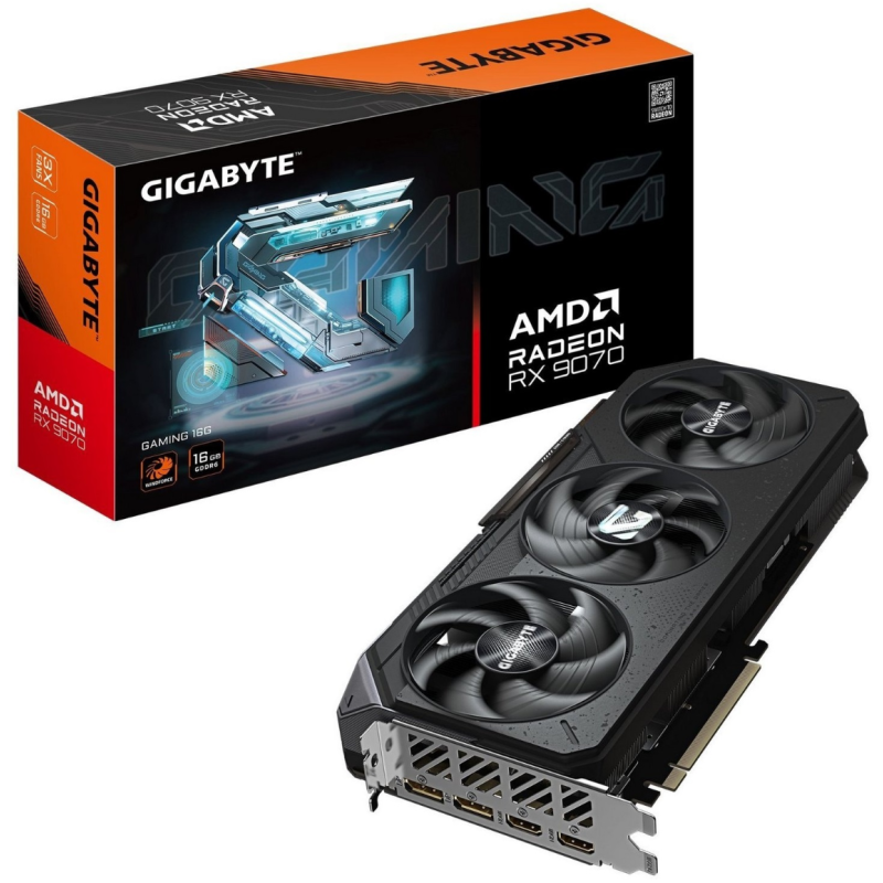 Відеокарта GIGABYTE Radeon RX 9070 GAMING 16G (GV-R9070GAMING-16GD)