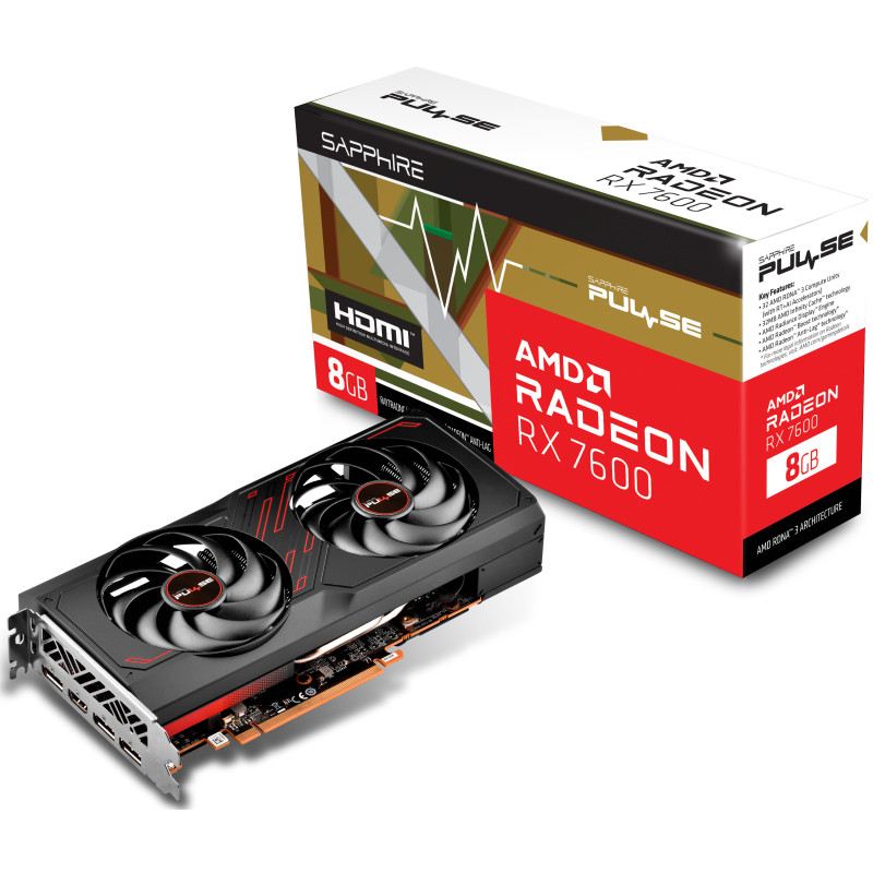 Sapphire Radeon RX 7600 8 GB PULSE (11324-01-20G)