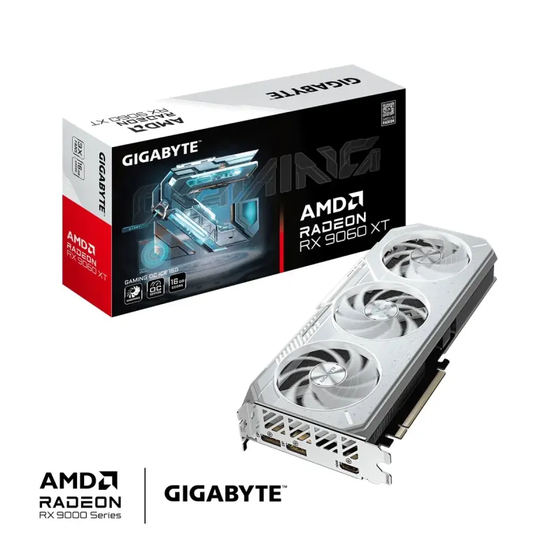 Відеокарта Gigabyte Radeon RX 9060 XT GAMING OC ICE 16G (GV-R906XGAMINGOCICE-16GD)