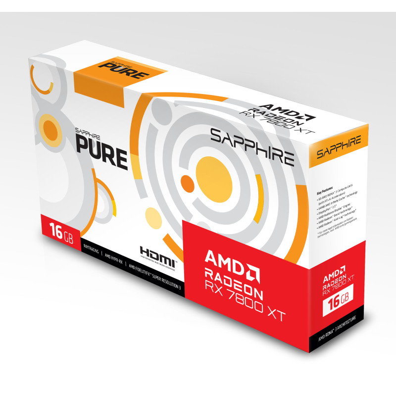 Sapphire Radeon RX 7800 XT 16GB PURE (11330-03-20G)