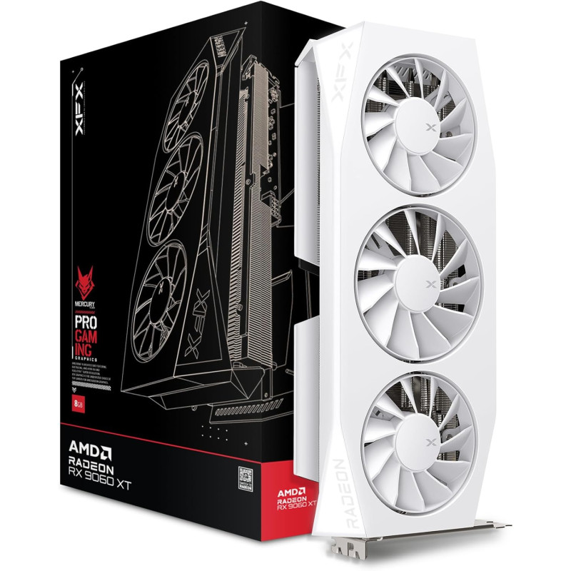 Відеокарта XFX Mercury AMD Radeon RX 9060XT White Gaming Edition (RX-96TMERCW9)