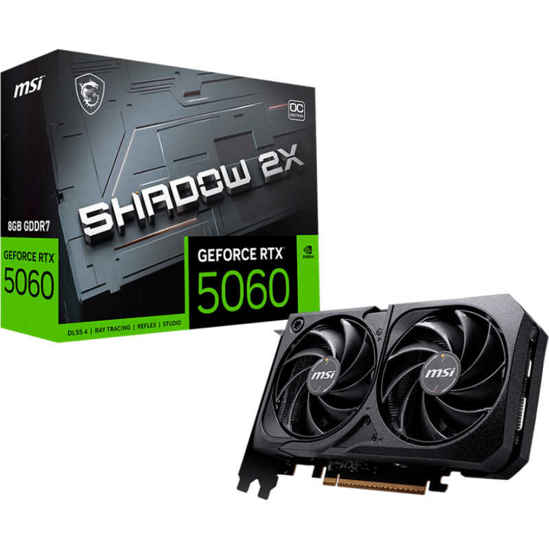Видеокарта MSI RTX 5060 8G SHADOW 2X OC