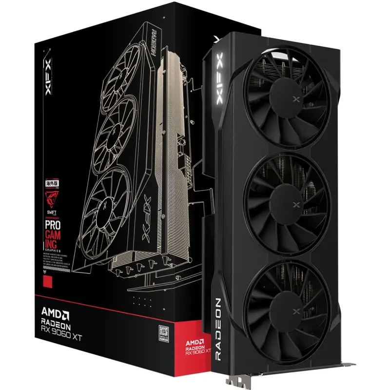 Видеокарта XFX Radeon RX 9060 XT Swift OC Triple Fan Gaming Edition 16GB (RX-96TS316B7)