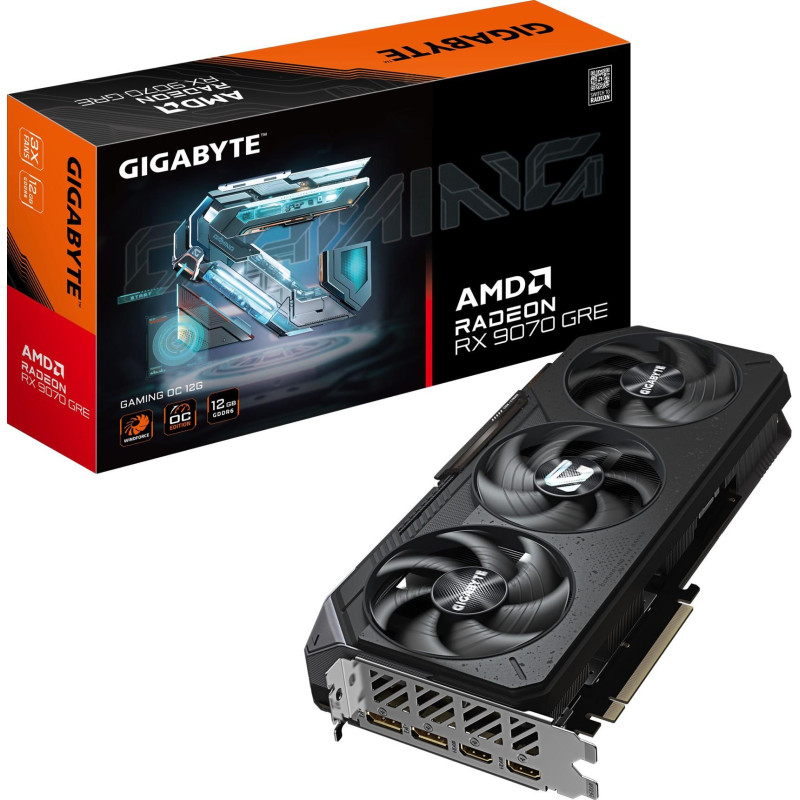 Відеокарта Gigabyte Radeon RX 9070 GRE GAMING OC 12GB GDDR6 (GV-R907GREGAMING OC-12GD)