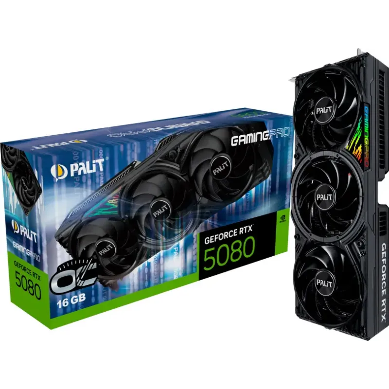 Відеокарта Palit GeForce RTX 5080 GamingPro OC (NE75080S19T2-GB2031A)