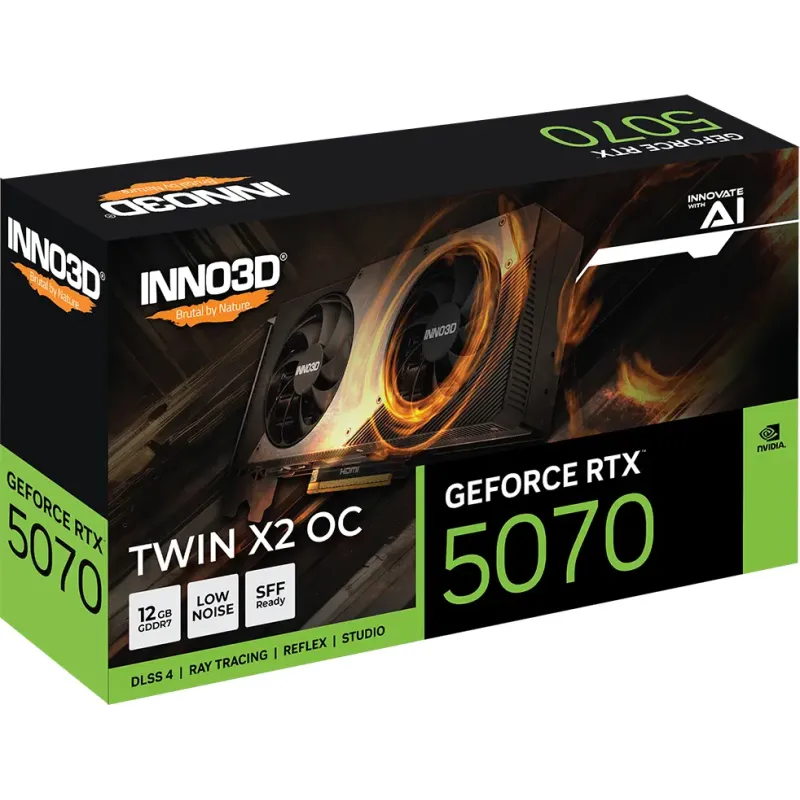 Видеокарта INNO3D GeForce RTX 5070 TWIN X2 OC (N50702-12D7X-195064N)