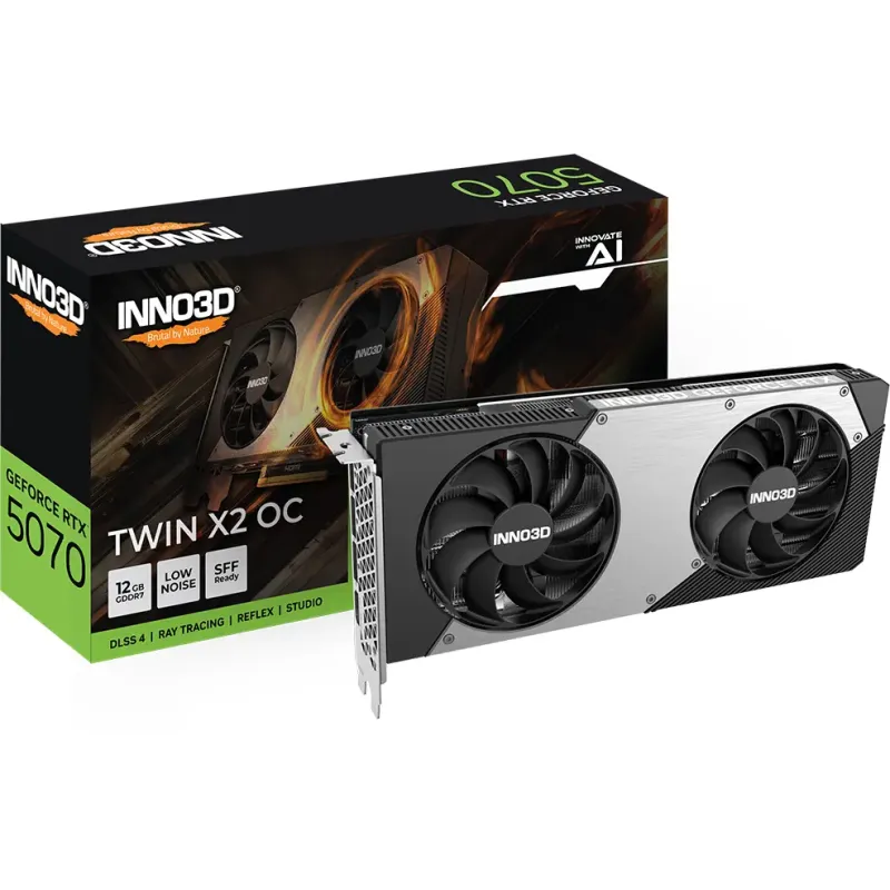 Видеокарта INNO3D GeForce RTX 5070 TWIN X2 OC (N50702-12D7X-195064N)