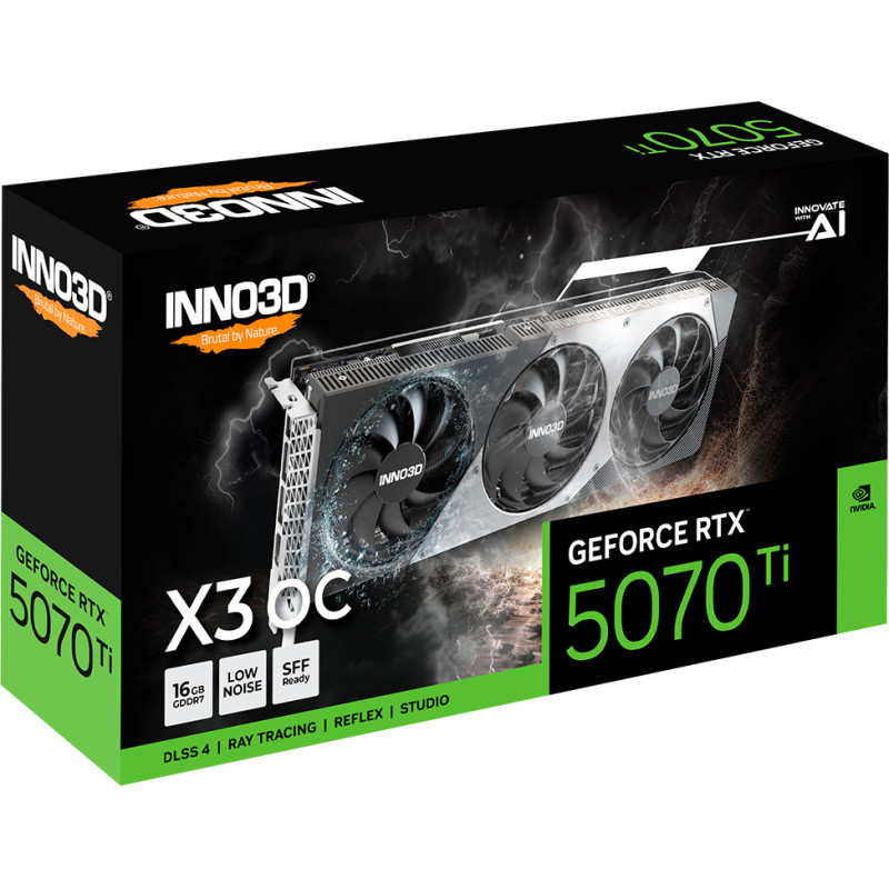 Видеокарта INNO3D GeForce RTX 5070 Ti X3 OC (N507T3-16D7X-176068N)