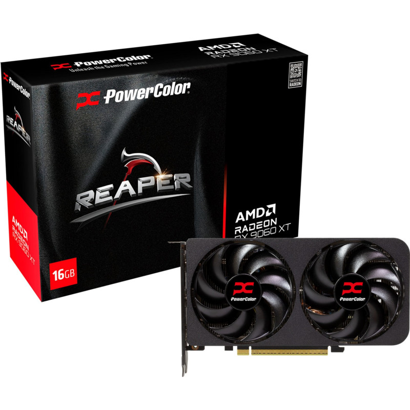 Відеокарта PowerColor Radeon RX 9060 XT 16 GB Reaper (RX9060XT 16G-A)