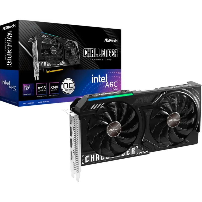 Видеокарта ASRock Intel Arc B570 Challenger 10GB OC (B570 CL 10GO)