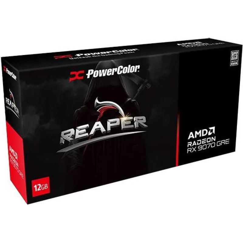 Відеокарта PowerColor AMD Radeon RX 9070 GRE 12GB GDDR6 Reaper (RX9070GRE 12G-A)