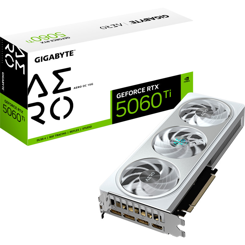 Відеокарта GIGABYTE GeForce RTX 5060 Ti AERO OC 16G (GV-N506TAERO OC-16GD)