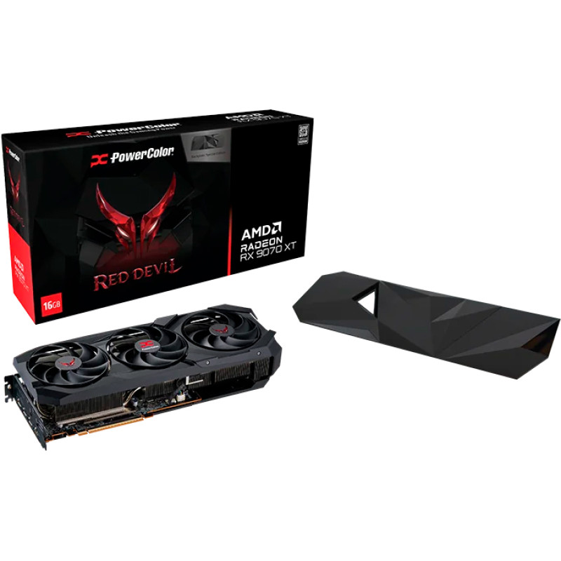 Видеокарта PowerColor Radeon RX 9070 XT Red Devil 16GB Backplate Special Edition (RX9070XT 16G-E/OC/BP)