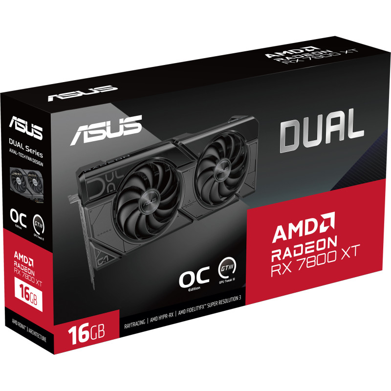 ASUS DUAL-RX7800XT-O16G (90YV0JJ1-M0NA00)